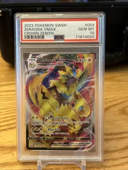 Pokemon TCG Zeraora VMAX Galarian Gallery Crown Zenith PSA Graded 10 - Image 2