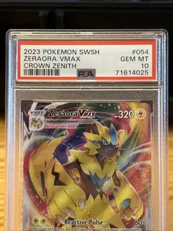 Pokemon TCG Zeraora VMAX Galarian Gallery Crown Zenith PSA Graded 10 - Image 5