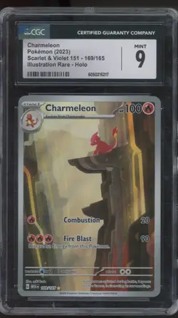 2023 Pokemon Scarlet & Violet 151 Illustration Rare Holo Charmeleon Mint CGC 9 - Image 1