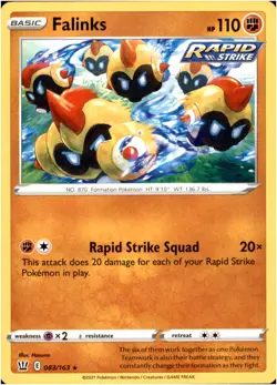Falinks 083/163 Rare - Pokemon SWSH05: Battle Styles LP-NM - Image 1