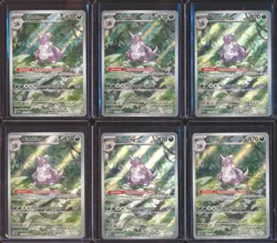 Lot x10 Nidoking Scarlet & Violet 151 #174 Illustration Rare WP1 - Image 1
