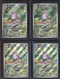 Lot x10 Nidoking Scarlet & Violet 151 #174 Illustration Rare WP1 - Image 2