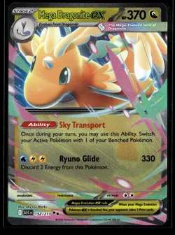 Mega Dragonite ex 152/217 Double Rare ME: Ascended Heroes Pokemon NM/M - Image 1