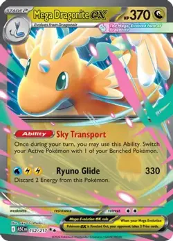 Mega Dragonite ex 152/217 Double Rare ME: Ascended Heroes Pokemon NM/M - Image 4