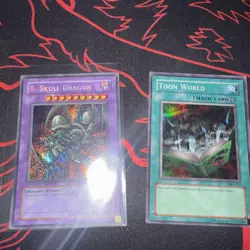 Black skull dragon + Toon World Yu-gi-oh TCG - Image 1