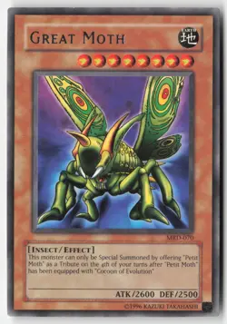 Yugioh - Great Moth MRD-070 Unlimited - Metal Raiders - Image 1
