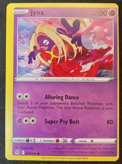 Jynx 068/196 - Pokemon TCG - Lost Origin - Misprint Miscut - Image 1