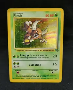PINSIR 9/64 Jungle HOLO Vintage WOTC Pokemon Card LP - Image 1