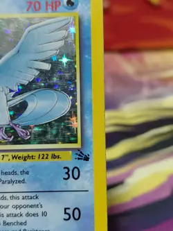 Pokemon TCG Articuno Fossil Holo Unlimited Rare Card 2/62 MP Vintage 🔥 - Image 5