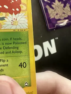 Pokemon Card Vileplume 43/147 Aquapolis Rare Non Holo 323🔥HP🔥 - Image 3