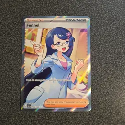 Pokemon TCG Fennel Full Art Trainer Supporter Holo 162/086 Card Stock Card - Image 1