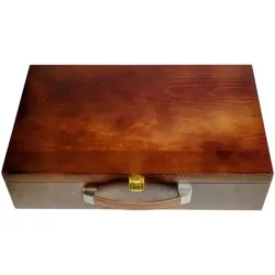 Wooden TCG Card Case Briefcase Storage Removable Dividers Pokemon MTG Yugioh - Image 2
