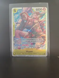 Bandai One Piece Card Game Wyper OP15-114 SR Alternate Art Foil 6000 Power - Image 1