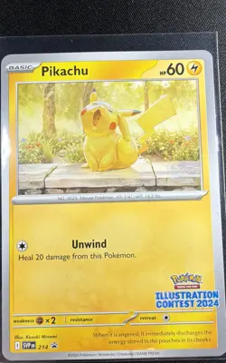 Pikachu - 214 (Illustration Contest 2024) 214 Sv: Scarlet & Violet Promo Cards - Image 1