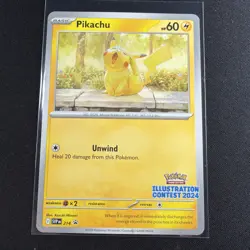 Pikachu - 214 (Illustration Contest 2024) 214 Sv: Scarlet & Violet Promo Cards - Image 2