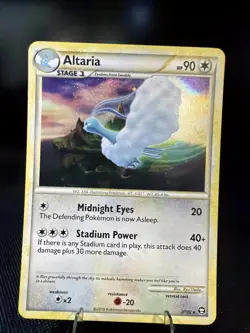 ALTARIA 2/102 HGSS Triumphant HOLO RARE Pokemon card Near Mint - Image 1