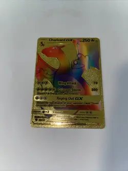 Rare Rainbow Gold Charizard GX Card 150/147 - Image 2