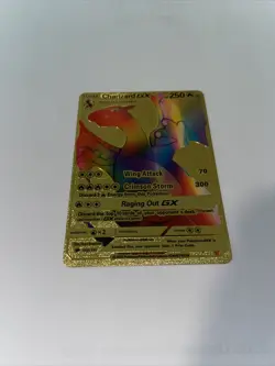 Rare Rainbow Gold Charizard GX Card 150/147 - Image 4