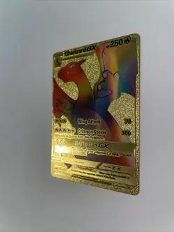 Rare Rainbow Gold Charizard GX Card 150/147 - Image 5