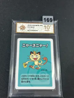 Meowth Old Maid Babanuki Pokemon Center Promo Rare Japanese Card Grade 10 - Image 1