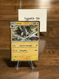 Perfect Order Stamped Luxray 028/088 Pokemon Promo Card Near Mint Condition TCG! - Image 2