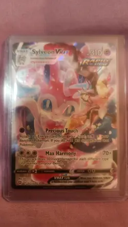 Pokemon TCG Sylveon VMAX Full Art Ultra Rare Holo Card Tg15/tg30 - Image 1