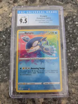 CGC 9.5 Kyogre 2021 Shining Fates 021/072 Amazing Rare Graded Pokemon Card - Image 2