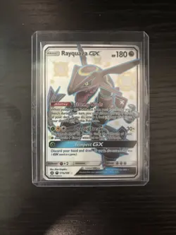 Pokemon TCG Shiny Rayquaza GX Promo Card 177a/168 Hidden Fates NM - Image 1
