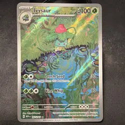 Pokemon TCG Ivysaur 167/165 SV 151 Illustration Scarlet Violet Holo Card - Image 1