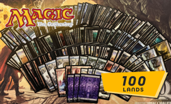 100 Basic Land Lot + Bonus Full art Lands MTG - Image 1