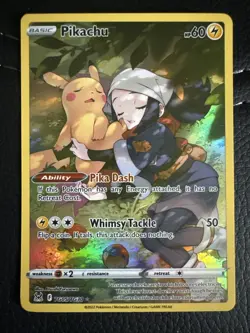 Pikachu TG05/TG30 Holo Rare - Lost Origin Trainer Gallery - Pokemon TCG - NM - Image 1