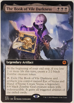 MTG - The Book of Vile Darkness - Extended Art - AFR 374 Forgotten Realms Mythic - Image 1