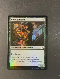 Hired Poisoner - Foil - Guilds of Ravnica - Magic the Gathering - MTG - Image 1