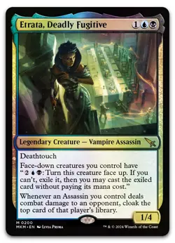 Etrata, Deadly Fugitive #200 (Foil) (LP) Murders Karlov Manor MKM Magic MTG - Image 1