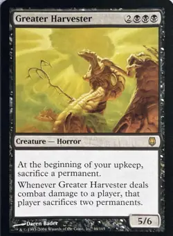 Greater Harvester 44 Rare Darksteel Magic: The Gathering LP - Image 1