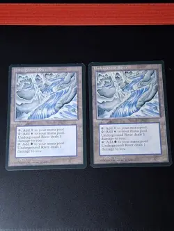 MTG 2x Underground River Ice Age LP - MP - Image 1