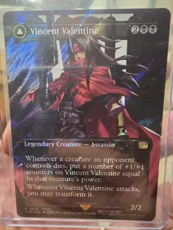 Magic: Final Fantasy MTG Vincent Valentine 528 Borderless Rare Surge Foil - Image 1