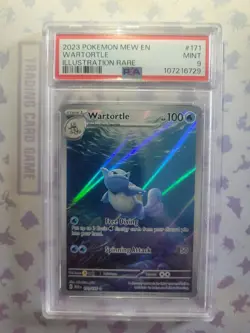 Wartortle 171/165 Illustration Rare Pokemon 151 PSA 9 Mint - Image 2