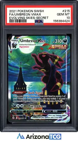 Pokemon 2021 Umbreon VMAX 215/203 Alt Art Evolving Skies GEM MINT PSA 10 - Image 1