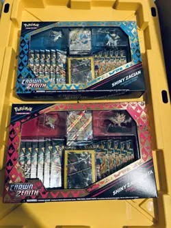 Pokemon Crown Zenith Premium Figure Collection Box Zacian & Zamazenta - Image 1