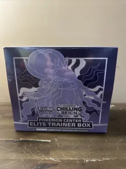 Pokemon Center Exclusive Chilling Reign Shadow Rider Error ETB Elite Trainer Box - Image 1