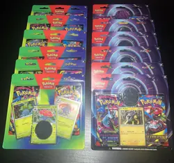 Pokemon Lot of 12 Raikou 2 Pack Blister + Vileplume 2 Pack Blister SEALED Me02 - Image 1