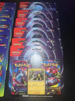 Pokemon Lot of 12 Raikou 2 Pack Blister + Vileplume 2 Pack Blister SEALED Me02 - Image 3