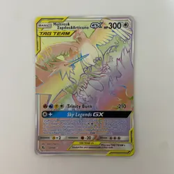 Pokemon TCG Moltres & Zapdos & Articuno Tag Team GX Hidden Fates 69/68 Rainbow - Image 1