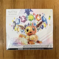 Pokemon Prismatic Evolutions Elite Trainer Box Booster & Promo Eevee English - Image 1