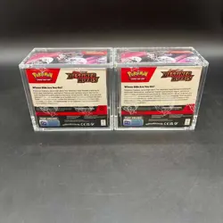 Lot (2) Pokemon SV10 Destined Rivals English Booster Boxes Sealed w/Acrylic Case - Image 2