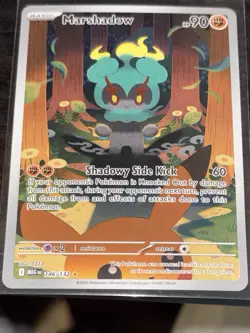 Pokemon Marshadow 146/132 Me01: Mega Evolution Holo Illustration Rare Mint - Image 1