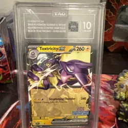 Pokemon Toxtricity ex 215 Scarlet & Violet Promo EX Illustration TAG 10 - Image 3