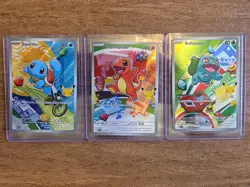 Pokemon TCG First Partner Illustration Collection Gen 1 Kanto Starters Promo NM - Image 1