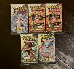 Pokemon TCG Shining Legends Booster Pack X1 (FCFS PICK YOUR ART FROM LOT) - Image 1